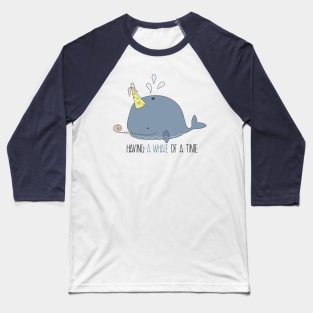 Having a whale of a time Baseball T-Shirt